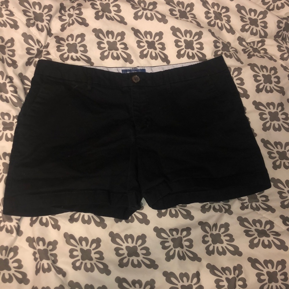 Black khaki shorts